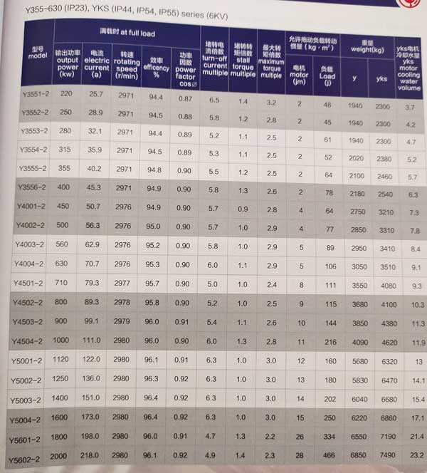 Y、YKS、YKK系列6KV中型高壓三相異步電動(dòng)機(jī)